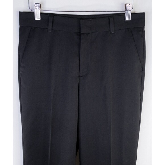 Calvin Klein 2-Pcs Solid Black Jacket Sz Husky 12 Pants 28X15 Poly Blend EUC - Picture 14 of 16